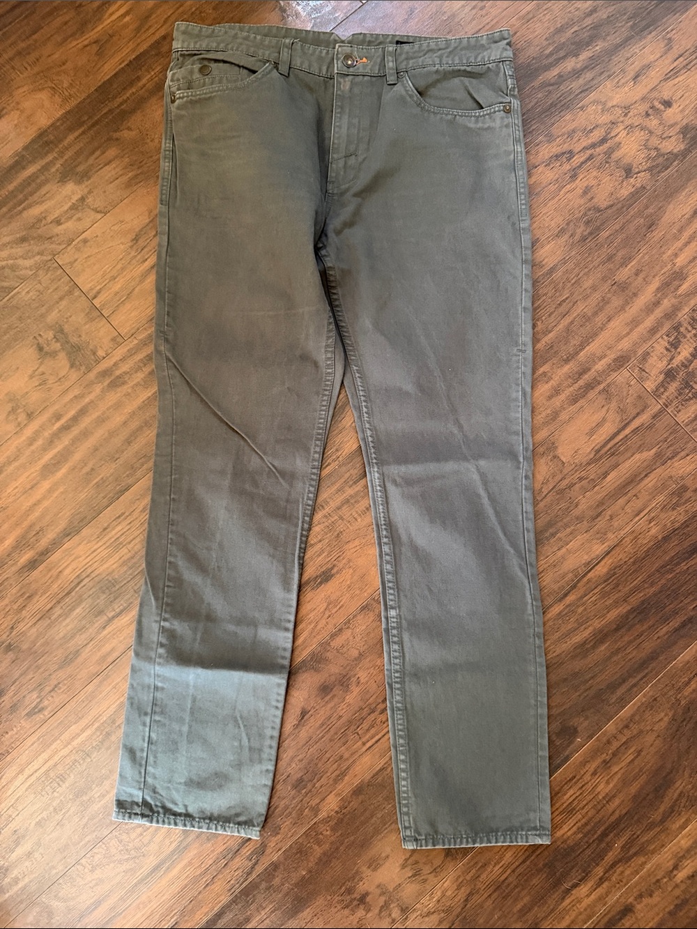 Roark Men's Olive Green Straight-Leg Pants